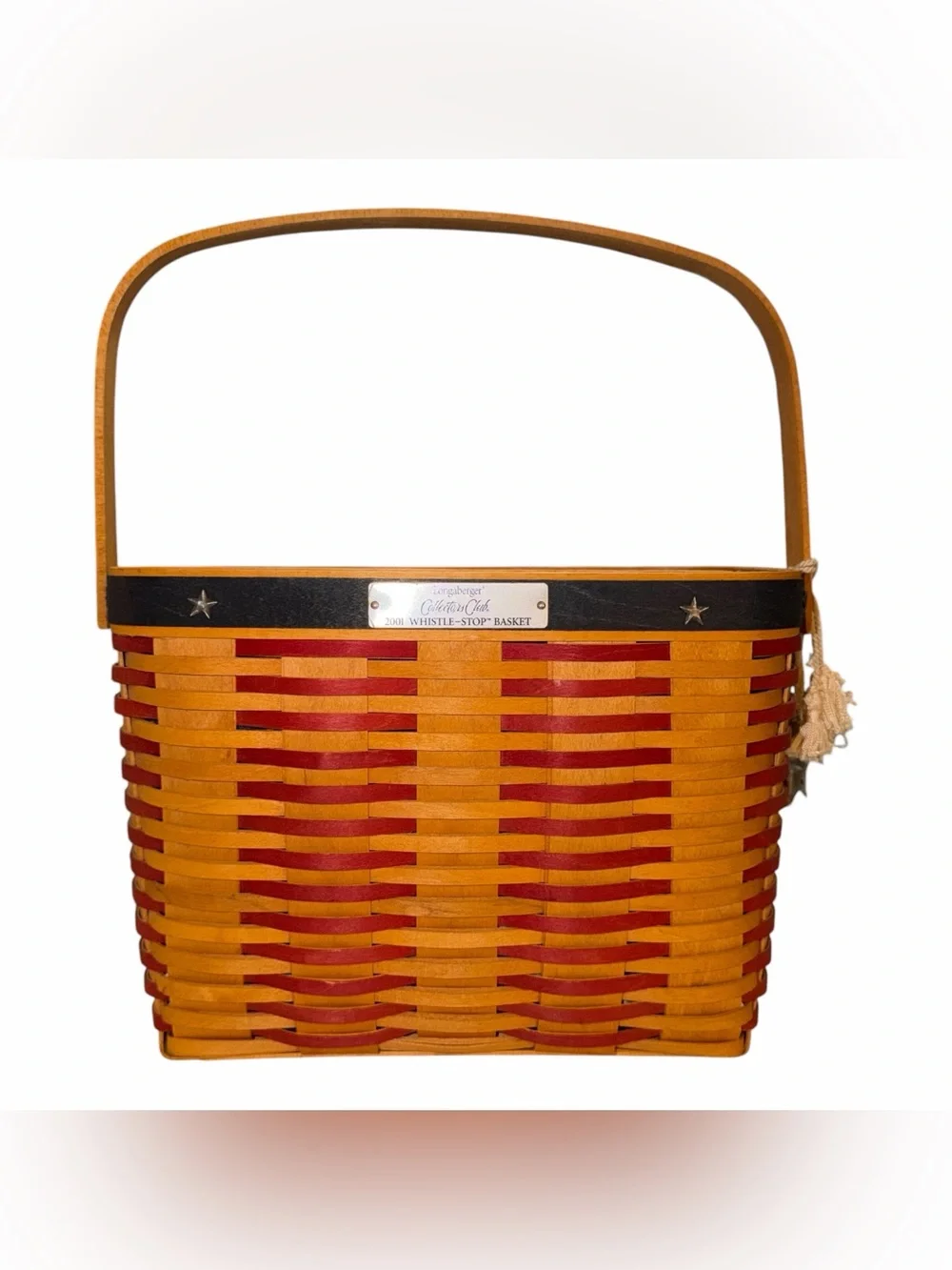 VINTAGE Longaberger Collectors Club 2001 Whistle-Stop Basket